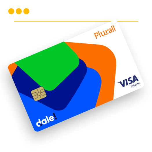 Plurall hace los desembolsos   de sus microcréditos en una billetera dale! que tiene una   tarjeta débito integrada con su aplicación.