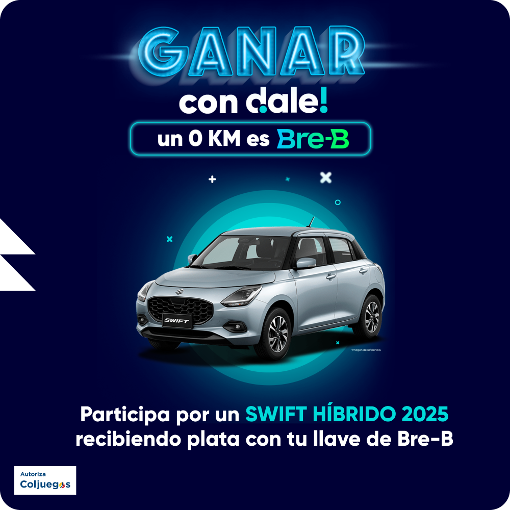 Ganar con dale! un 0 KM es BreB