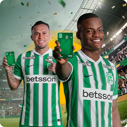 Con la nueva Tarjeta Débito dale! Atlético Nacional,