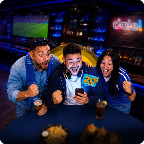 Recarga con dale! tu casa de apuestas favorita y recibe 20% de cashback