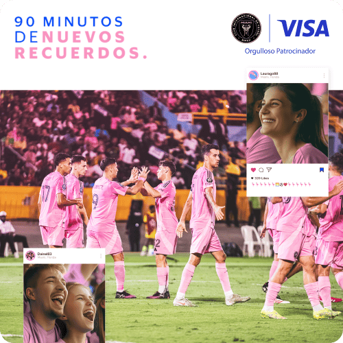 Pagando con tu Tarjeta Débito dale!, podrás viajar a ver al Inter Miami CF, gracias a Visa.